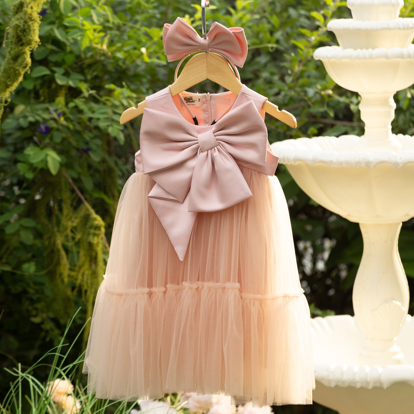 Ella Dress - Big Bow Baby Girl Dress Photoshoot Birthday Tutu Dress