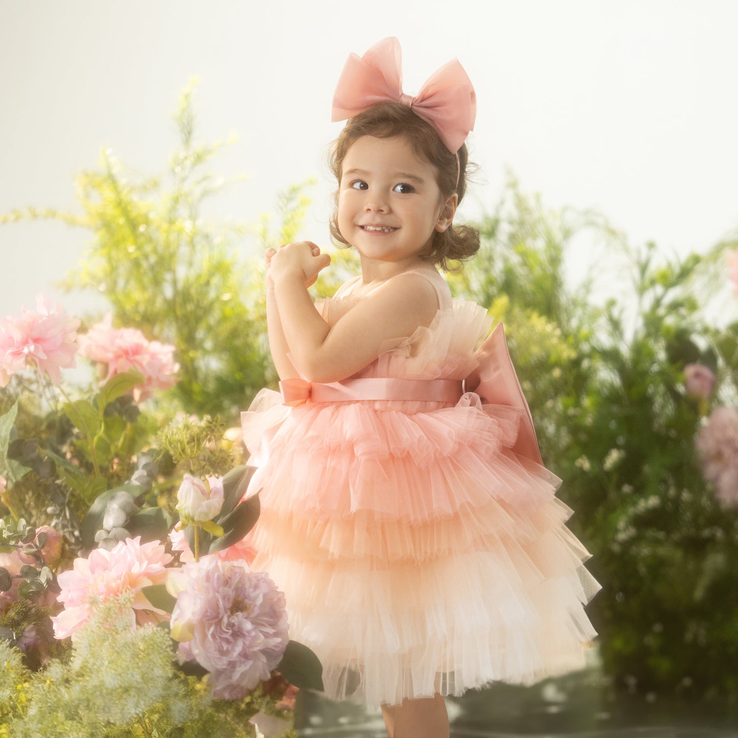 Chloe Dress - Birthday Dress Tutu Ombre Tiered Tulle Dress