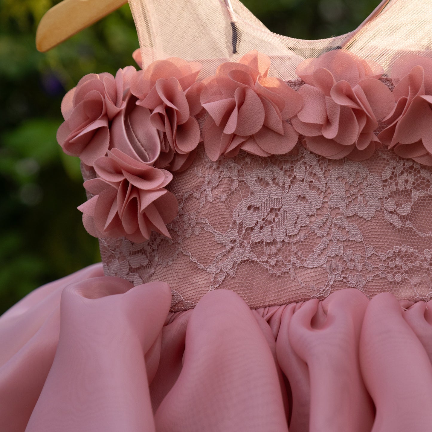 Grace Pink Baby & Toddler Dress – Off-Shoulder Party, Birthday, Wedding Outfit with Headband