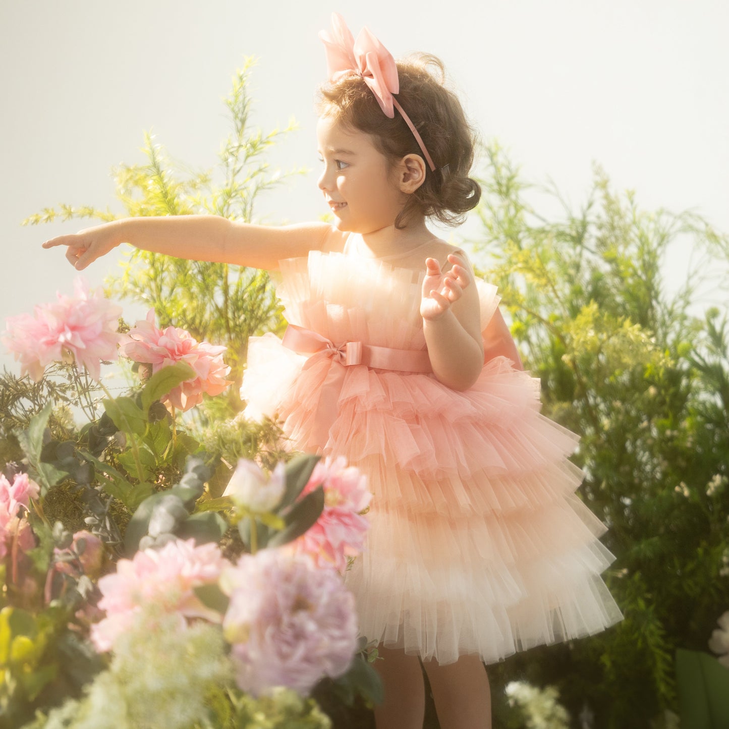 Chloe Dress - Birthday Dress Tutu Ombre Tiered Tulle Dress