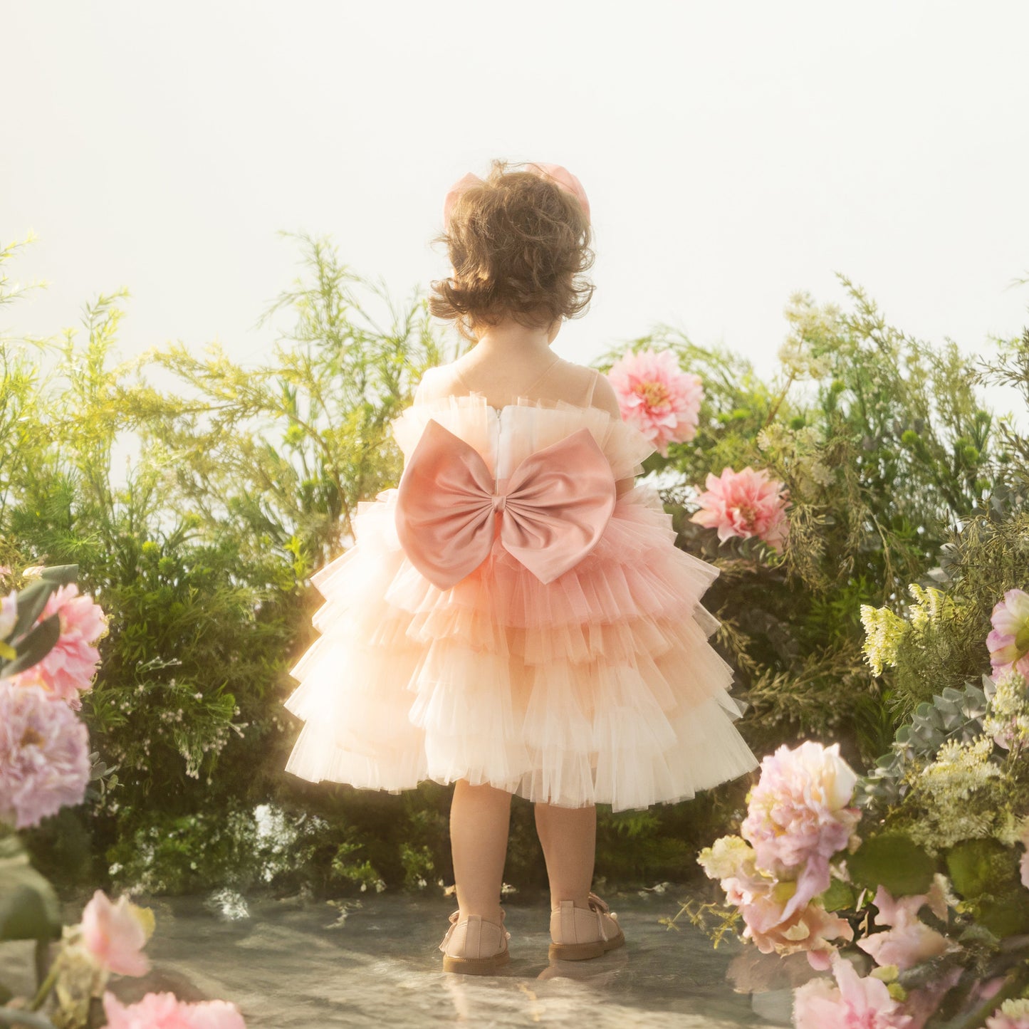 Chloe Dress - Birthday Dress Tutu Ombre Tiered Tulle Dress